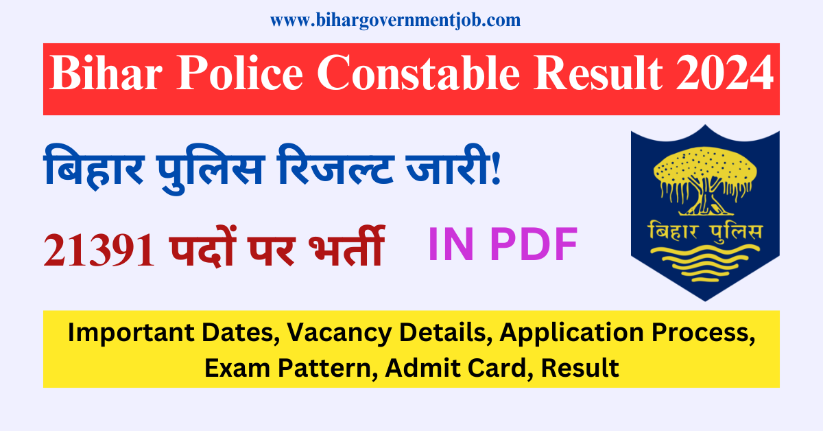 bihar police constable result 2024